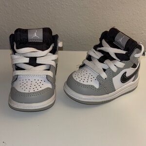 INFANT JORDAN 1 MID ALT TD 'LIGHT SMOKE GREY'